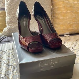 Jessica Simpson Crocodile Heels